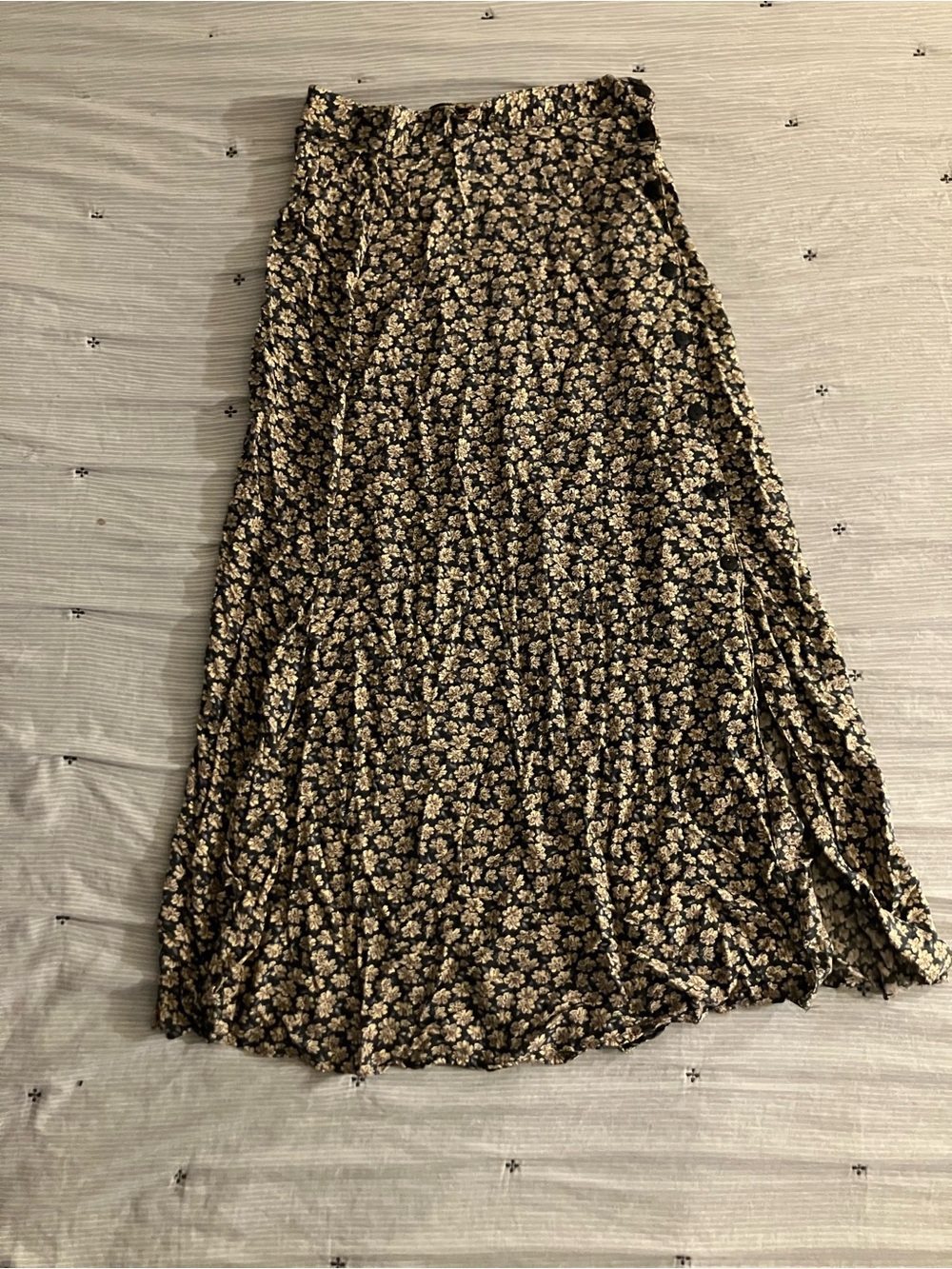 Cottagecore Rare Vintage Floral Maxi Skirt Size M